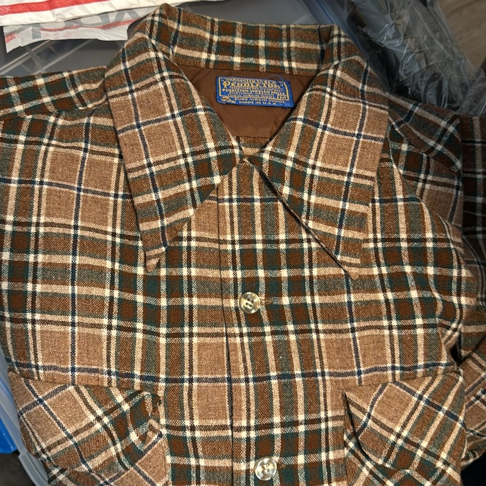 Pendleton Vintage Plaid Wool Board Shirt